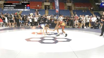 132 lbs Cons. Rd Of 64 - Xavier Mance, GA vs Aiden Hansel, MS