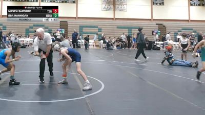 72 lbs Round 2 - Esa Hannigan, All I See Is Gold Academy vs Maven Saferite, The St James Academy