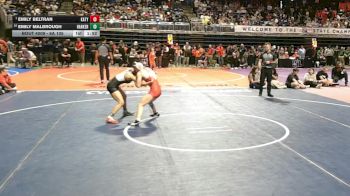 6A 105 lbs Champ. Round 1 - Emily Beltran, Katy vs Emily Malbrough, Killeen Harker Heights