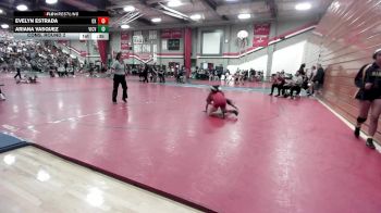 120 lbs Cons. Round 2 - Ariana Vasquez, Victor Valley vs Evelyn Estrada, Oxnard