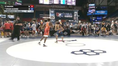 126 lbs Champ. Rd Of 32 - CJ Weaver, Tennessee vs Ethan Alvarez, Indiana