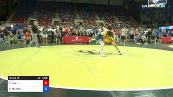 152 lbs Rnd Of 16 - Zane Cox, Virginia vs Kamdyn Munro, Georgia