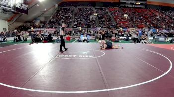 3A 215 lbs Quarterfinal - Logan Trimble, Ririe vs Nolan Darrough, New Plymouth