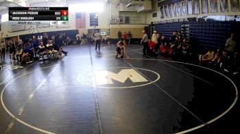 114 lbs 5th Place Match - Reid English, Commodore Perry Hs vs Jackson Fedor, Northwestern Hs