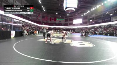 157 lbs Cons. Round 3 - Henry Whiteside, Boise vs Ethan Haener-Pope, Centennial