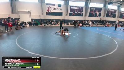 100 lbs Quarterfinal - Jeremiah Cisneros, Scots Wrestling Club vs Chisum Kellum, Texas Wrestling Academy