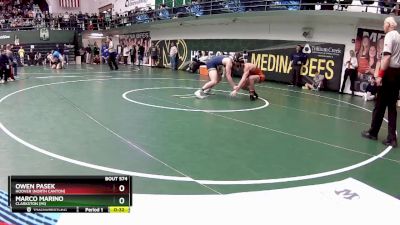 144 lbs Cons. Round 4 - Marco Marino, Clarkston (MI) vs Owen Pasek, Hoover (North Canton)