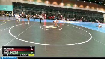 120 lbs Champ. Round 1 - Isaiah Quintero, El Dorado HS (Placentia) vs Jack Ridgel, Truckee