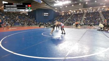 215 lbs 3rd Place Match - Devin Downes, Plainedge vs Tyler Palumbo, Christian Brothers Academy