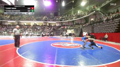 132-3A Champ. Round 1 - Casey Dean, Long County vs Kyrin Matthews, Stephenson