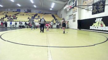 125 lbs Rr Rnd 1 - Cambria Abbott, Mcloud HS Girls vs Kyleagh Lackey, Jay High School
