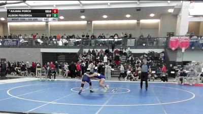 120 lbs Consi Of 8 #2 - Juliana Porcu, North Branford* vs Alison Figueroa, Wethersfield High School