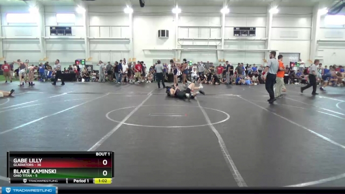 160 lbs Finals (2 Team) - Gabe Lilly, Gladiators vs Blake Kaminski ...