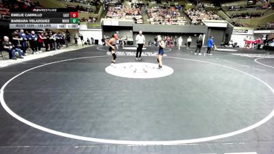 105 lbs Consi Of 8 #2 - Emelie Carrillo, East Bakersfield vs Barbara Velazquez, Woodlake Union