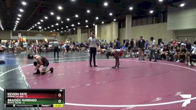 126 lbs Semis (4 Team) - Braiden Marengo, BRAWL Silver vs Kevion Pate, Patriot WC Red