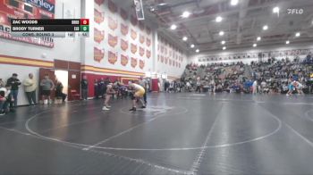 215 lbs Cons. Round 3 - Brody Turner, Elder vs Zac Woods, Brecksville B