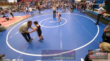 105-HWT lbs Rr Rnd 2 - Grant Welch, Harrah Little League Wrestling vs Daniel Alviderez, OKC Saints Wrestling