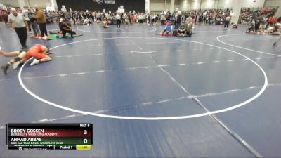 120 lbs Champ. Round 1 - Ahmad Abbas, Nor Cal Take Down Wrestling Club vs Brody Gossen, Berge Elite Wrestling Academy