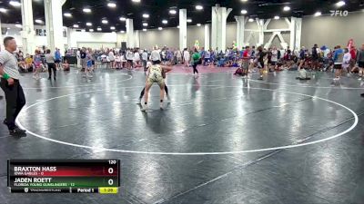 120 lbs Round 3 (16 Team) - Jaden Roett, Florida Young Gunslingers vs Braxton Hass, Iowa Gables