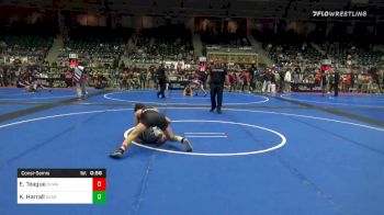 130 lbs Consolation - Ethan Teague, Oklahoma Wrestling Academy vs Kyle Harrall, Geary