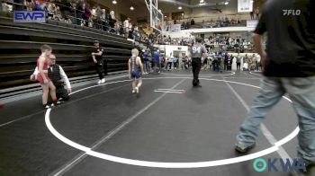 61 lbs Quarterfinal - Carson Beams, Mustang Bronco Wrestling Club vs Rodie Brite, Newcastle Youth Wrestling