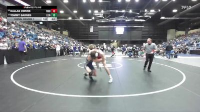 132 lbs Cons. Round 1 - Dallas Owens, Tecumseh - Shawnee Heights HS vs Tommy Barnes, Lenexa - St. James Academy HS