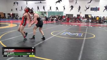 165 lbs Round 2 (10 Team) - Brett Goff, West Liberty 2 vs John Radey, Ohio Northern 2