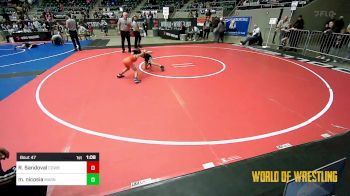 64 lbs Quarterfinal - Rylan Sandoval, Cowboy Wrestling Club vs Michael Nicosia, Mat Assassins