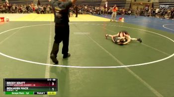 88 lbs Cons. Semi - Brody Kratt, Summit Wrestling Academy vs Benjamin Mack, Sartell