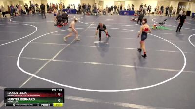 102 lbs Champ. Round 1 - Hunter Bernard, Minnesota vs Logan Lund, Mankato Area Youth Wrestling