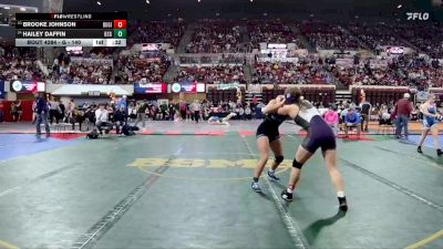 G - 140 lbs Cons. Round 2 - Brooke Johnson, Butte Girls vs Hailey Daffin, Billings Skyview Girls