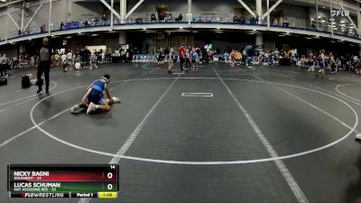 64 lbs Round 2 (6 Team) - Nicky Bagni, Doughboy vs Lucas Schuman, Mat Assassins Red