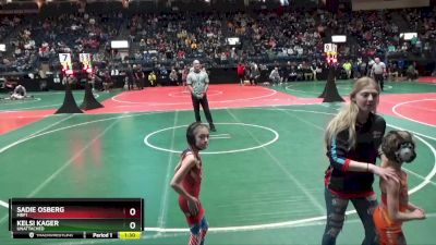 49 lbs Semifinal - Kelsi Kager, Unattached vs Sadie Osberg, MBF1