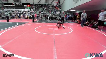 46 lbs Semifinal - Kashton Legg, Keystone Kids Wrestling Club vs Cody Hawkins, HURRICANE WRESTLING ACADEMY