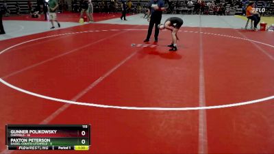 115 lbs Semis (4 Team) - Paxton Peterson, Dassel-Cokato-Litchfield vs Gunner Polikowsky, Chatfield