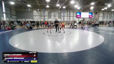 58 lbs Cons. Semi - Camilla Hathaway, PA vs Julianna Hernandez, NY