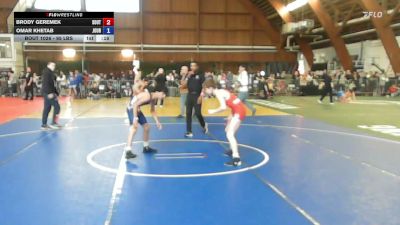 95 lbs Rr Rnd 1 - Brody Geremek, Southside vs Omar Khetab, Journeymen