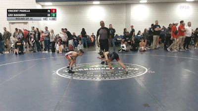 55 lbs Round Of 16 - Vincent Padilla, PA vs Leo Navarro, OR