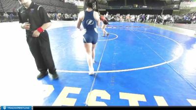 155 lbs Round 5 - Jaiden Zapien, Steelclaw Wrestling Club vs Leandra Agee, Omak Wrecking Crew Wrestling