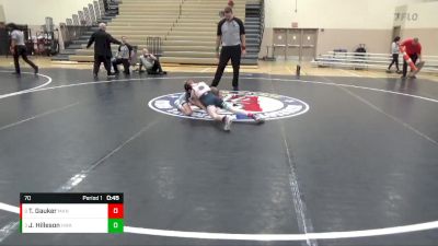 70 lbs 3rd Place Match - Jack Hilleson, Heartland Wrestling Academy vs Tate Gauker, Mankato