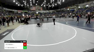 77 lbs Consi Of 8 #1 - Wayland Meikle, Lil Rebels vs Frankie Hernandez, Liberty Knights