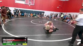 152 lbs Round 2 (6 Team) - Finn Shepard, Reece Warriors vs Ben Pennington, Spartan Mat Club