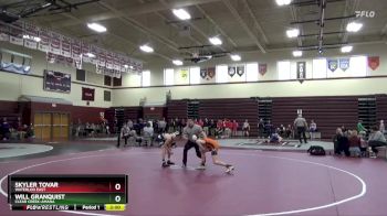 JV-2 lbs Quarterfinal - Will Granquist, Clear Creek-Amana vs Skyler Tovar, Waterloo East