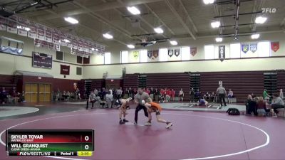 JV-2 lbs Quarterfinal - Will Granquist, Clear Creek-Amana vs Skyler Tovar, Waterloo East