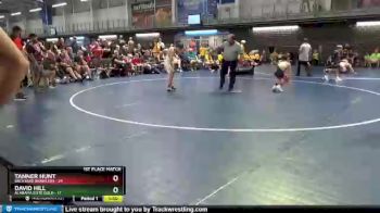 90 lbs Placement Matches (16 Team) - Tanner Hunt, Backyard Brawlers vs David Hill, Alabama Elite Gold