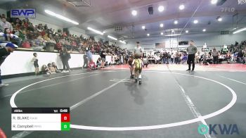 49 lbs Quarterfinal - ROWDY BLAKE, R.A.W. vs Ryker Campbell, Pryor Tigers