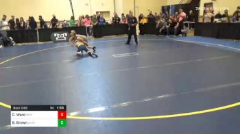 90 lbs Quarterfinal - Dexter Ward, Bedford vs Brody Brown, Chartiers Valley