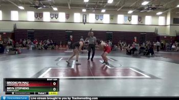 134-135 lbs 1st Place Match - Bryn Stephens, North Scott vs Brooklyn Mau, Assumption, Davenport