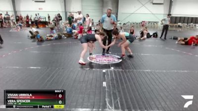 128 lbs Finals (2 Team) - Vivian Urriola, Reverence Wrestling vs Vera Spencer, Level Up