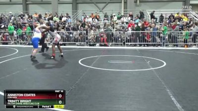 140 lbs Cons. Round 3 - Trinity Bright, Falcon Empire Wrestling Club vs Anniston Coates, Con-Kids